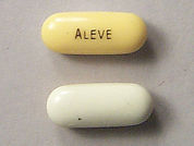 Aleve: This is a Tablet imprinted with ALEVE on the front, nothing on the back.