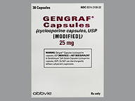Cápsula de 25 Mg de Gengraf