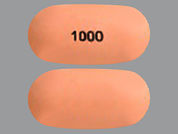 Niaspan: This is a Tablet Er 24 Hr imprinted with 1000 on the front, nothing on the back.
