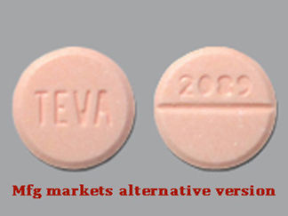 This is a Tablet imprinted with TEVA on the front, 2089 on the back.