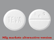 Carbamazepine: Esto es un Tableta imprimido con TEVA en la parte delantera, 109 en la parte posterior, y es fabricado por None.