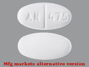 Norethindrone Acetate: Esto es un Tableta imprimido con AN 475 en la parte delantera, nada en la parte posterior, y es fabricado por None.