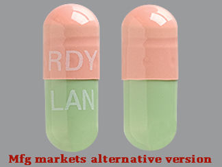 This is a Capsule Dr imprinted with RDY on the front, LAN on the back.