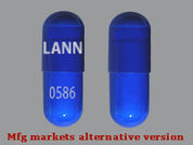 Dicyclomine Hcl: This is a Capsule imprinted with LANNETT on the front, 0586 on the back.