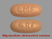 Cerefolin Nac: This is a Tablet imprinted with LMF on the front, 6RF on the back.
