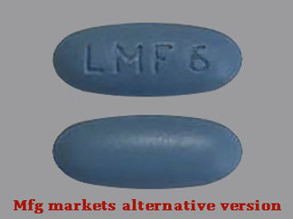 This is a Tablet imprinted with LMF 6 on the front, nothing on the back.