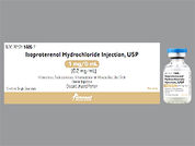 Isoproterenol Hcl: Esto es un Vial imprimido con nada en la parte delantera, nada en la parte posterior, y es fabricado por None.