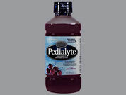 Pedialyte: This is a Solution Oral imprinted with nothing on the front, nothing on the back.