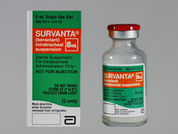 Survanta: This is a Vial imprinted with nothing on the front, nothing on the back.