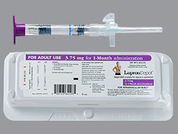 Lupron Depot: This is a Syringe Kit imprinted with nothing on the front, nothing on the back.