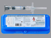 Lupron Depot: This is a Syringe Kit imprinted with nothing on the front, nothing on the back.