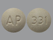 Np Thyroid: This is a Tablet imprinted with 331 on the front, AP on the back.