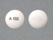 Bupropion Xl: Esto es un Tableta Er 24 Hr imprimido con A 102 en la parte delantera, nada en la parte posterior, y es fabricado por None.