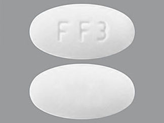 This is a Tablet imprinted with FF3 on the front, nothing on the back.