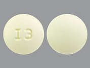 Quetiapine Fumarate Er: This is a Tablet Er 24 Hr imprinted with I3 on the front, nothing on the back.