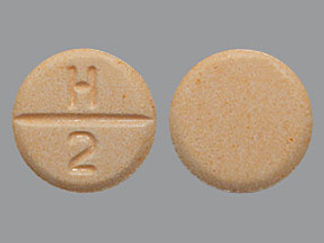 This is a Tablet imprinted with H  2 on the front, nothing on the back.