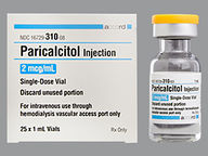 Vial de 2Mcg/Ml (package of 1.0 ml(s)) de Paricalcitol