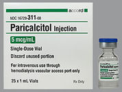Paricalcitol: This is a Vial imprinted with nothing on the front, nothing on the back.