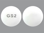 Bupropion Xl: Esto es un Tableta LP 24 Hr imprimido con GS2 en la parte delantera, nada en la parte posterior.
