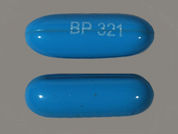 Pnv-Dha: This is a Capsule imprinted with BP 321 on the front, nothing on the back.