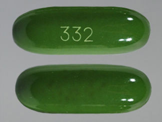 This is a Capsule imprinted with 332 on the front, nothing on the back.