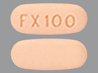 This is a Tablet imprinted with FX100 on the front, nothing on the back.