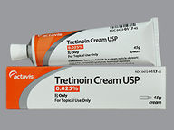 Tretinoin 0.025% (package of 45.0 gram(s)) Cream