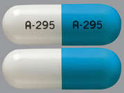 Trimipramine Maleate: Esto es un Cápsula azul claro oblongo imprimido con A-295 en la parte delantera, A-295 en la parte posterior, y es fabricado por ELITE LABORATOR.