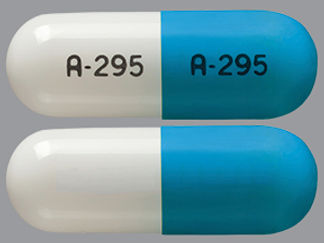 This is a Capsule imprinted with A-295 on the front, A-295 on the back.