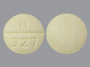 Phendimetrazine Tartrate: This is a Tablet imprinted with A  327 on the front, nothing on the back.