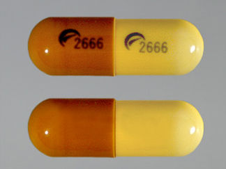 This is a Capsule imprinted with logo and 2666 on the front, logo and 2666 on the back.