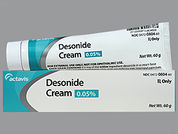 Desonide: This is a Cream imprinted with nothing on the front, nothing on the back.