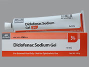 Diclofenac Sodium: Esto es un Gel imprimido con nada en la parte delantera, nada en la parte posterior, y es fabricado por None.