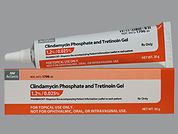 Clindamycin Phos-Tretinoin: Esto es un Gel imprimido con nada en la parte delantera, nada en la parte posterior, y es fabricado por None.