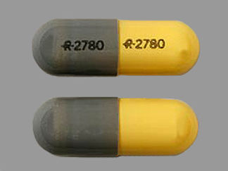 This is a Capsule Er 24hr imprinted with logo and 2780 on the front, logo and 2780 on the back.