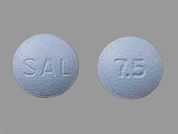 Salagen: This is a Tablet imprinted with SAL on the front, 7.5 on the back.