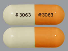 This is a ivory oblong Capsule Er 24 Hr imprinted with logo and 3063 on the front, logo and 3063 on the back, and is manufactured by ACTAVIS/TEVA.