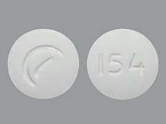 This is a white round Tablet Sublingual imprinted with logo on the front, 154 on the back, and is manufactured by ACTAVIS/TEVA.