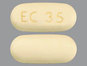 Risedronate Sodium Dr: This is a Tablet Dr imprinted with EC 35 on the front, nothing on the back.
