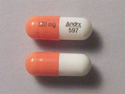 Cartia Xt: Esto es un Cápsula Er 24 Hr imprimido con 120 mg en la parte delantera, Andrx  597 en la parte posterior, y es fabricado por None.