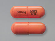 Cartia Xt: This is a Capsule Er 24 Hr imprinted with 300 mg on the front, Andrx  600 on the back.