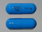 Taztia Xt: This is a Capsule Er 24hr imprinted with Andrx  700 on the front, 360 mg on the back.