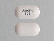 Naproxen Sodium Er: This is a Tablet Er Multiphase 24 Hr imprinted with Andrx  826 on the front, nothing on the back.