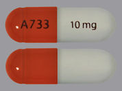 Juxtapid: Esto es un Cápsula imprimido con A733 en la parte delantera, 10 mg en la parte posterior, y es fabricado por None.