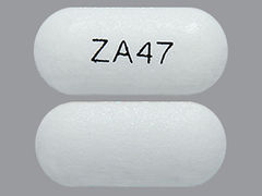 This is a Tablet Er 24 Hr imprinted with ZA47 on the front, nothing on the back.