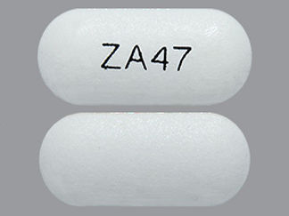 Esto es un Tableta Er 24 Hr imprimido con ZA47 en la parte delantera, nada en la parte posterior, y es fabricado por None.