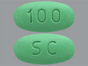 Sildenafil Citrate: This is a green oval Tablet imprinted with 100 on the front, SC on the back, and is manufactured by QUALLENT PHARMA.