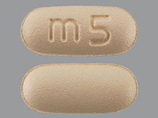 This is a Tablet imprinted with m5 on the front, nothing on the back.