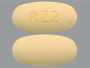 Ranolazine Er: This is a Tablet Er 12 Hr imprinted with RZ2 on the front, nothing on the back.