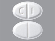 Captopril: This is a Tablet imprinted with C 1 on the front, nothing on the back.